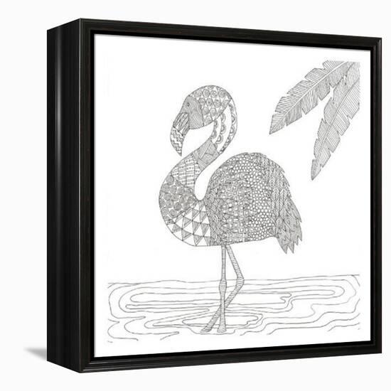 Lost Flamingo-Pam Varacek-Framed Stretched Canvas