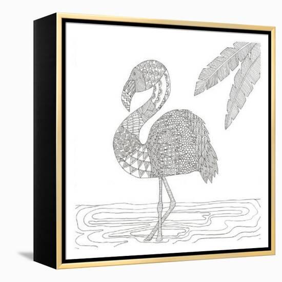 Lost Flamingo-Pam Varacek-Framed Stretched Canvas