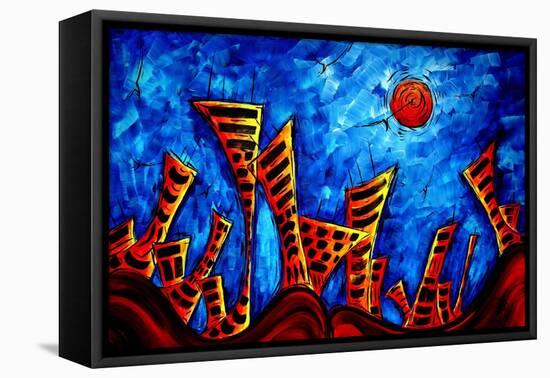 Lost In The City II-Megan Aroon Duncanson-Framed Stretched Canvas