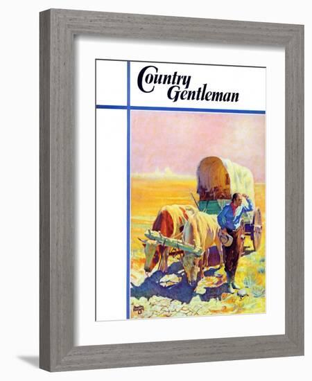 "Lost in the Desert," Country Gentleman Cover, July 1, 1938-Charles Hargens-Framed Giclee Print