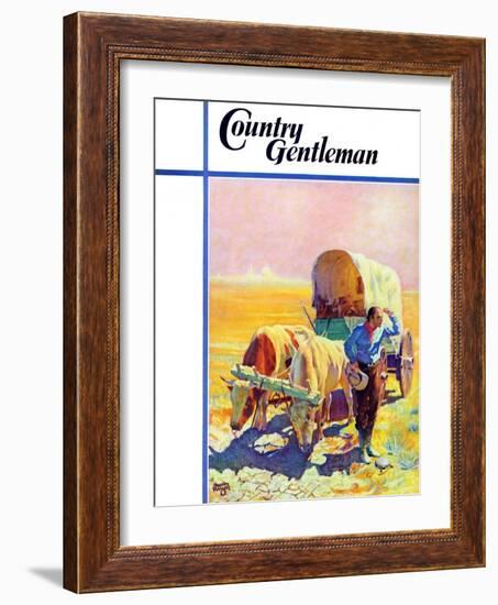 "Lost in the Desert," Country Gentleman Cover, July 1, 1938-Charles Hargens-Framed Giclee Print