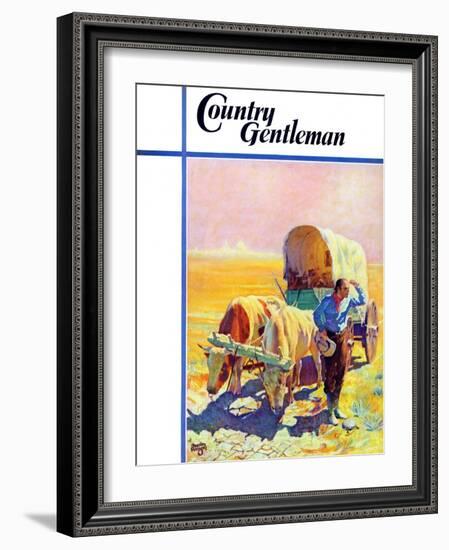 "Lost in the Desert," Country Gentleman Cover, July 1, 1938-Charles Hargens-Framed Giclee Print