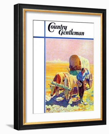 "Lost in the Desert," Country Gentleman Cover, July 1, 1938-Charles Hargens-Framed Giclee Print