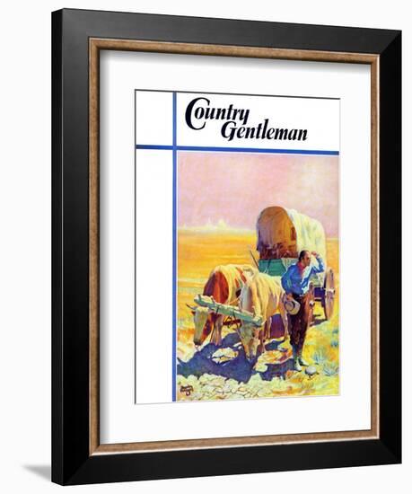 "Lost in the Desert," Country Gentleman Cover, July 1, 1938-Charles Hargens-Framed Giclee Print