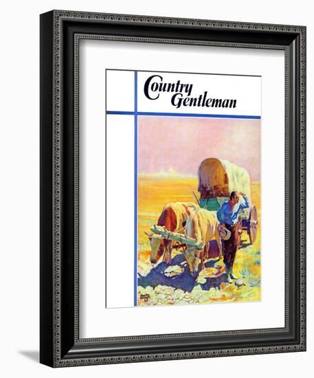 "Lost in the Desert," Country Gentleman Cover, July 1, 1938-Charles Hargens-Framed Giclee Print