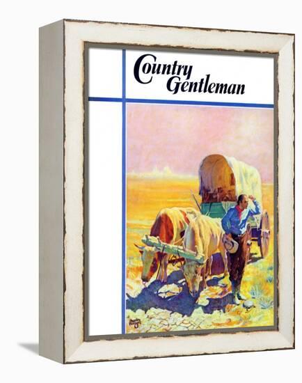 "Lost in the Desert," Country Gentleman Cover, July 1, 1938-Charles Hargens-Framed Premier Image Canvas