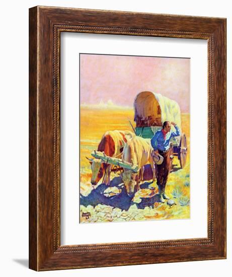 "Lost in the Desert,"July 1, 1938-Charles Hargens-Framed Giclee Print