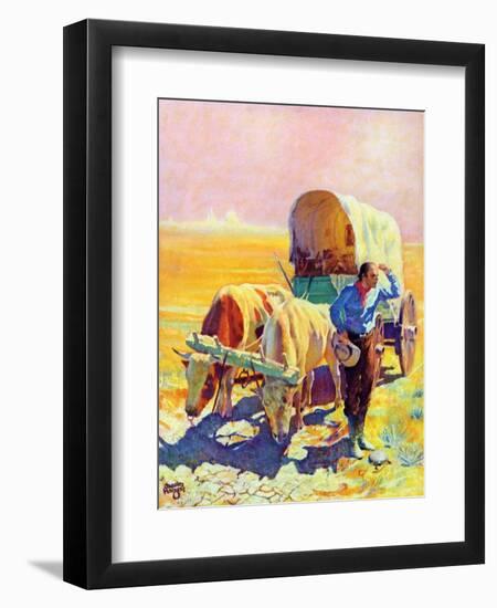 "Lost in the Desert,"July 1, 1938-Charles Hargens-Framed Giclee Print