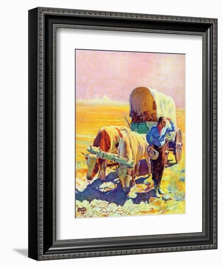 "Lost in the Desert,"July 1, 1938-Charles Hargens-Framed Giclee Print