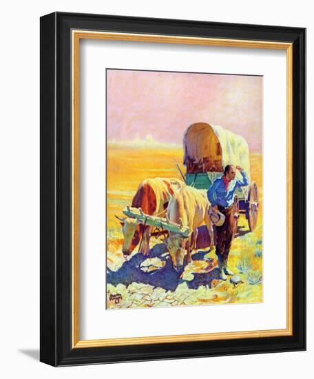 "Lost in the Desert,"July 1, 1938-Charles Hargens-Framed Giclee Print