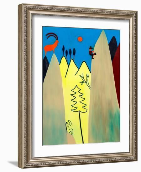 Lost in the Gorge, 1999 (Oil on Linen)-Cristina Rodriguez-Framed Giclee Print