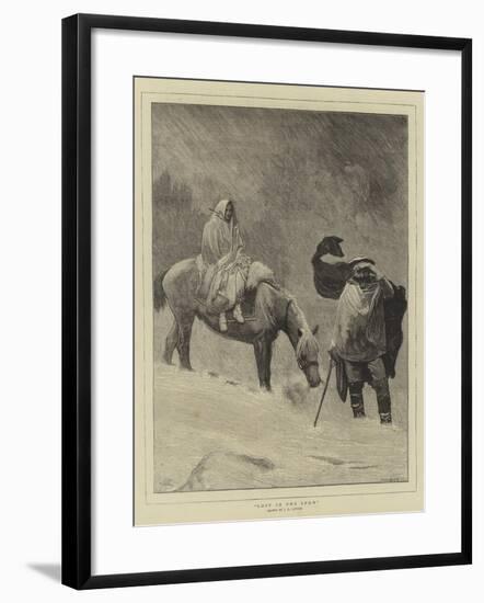 Lost in the Snow-Sir James Dromgole Linton-Framed Giclee Print