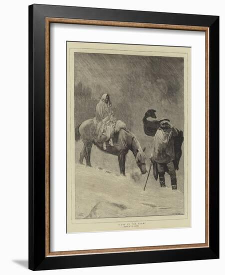 Lost in the Snow-Sir James Dromgole Linton-Framed Giclee Print