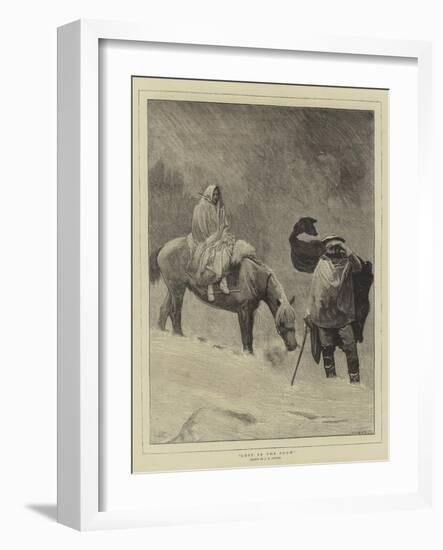 Lost in the Snow-Sir James Dromgole Linton-Framed Giclee Print