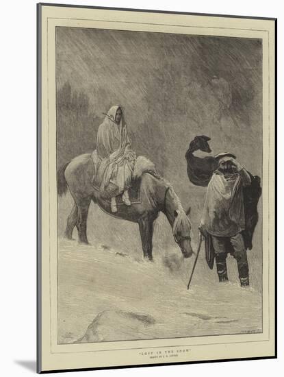 Lost in the Snow-Sir James Dromgole Linton-Mounted Giclee Print