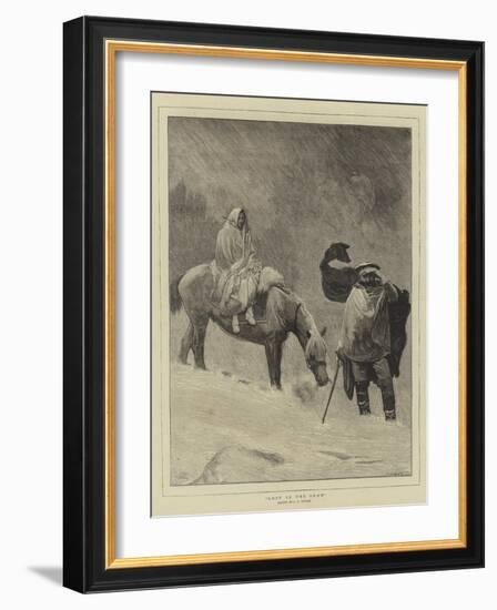Lost in the Snow-Sir James Dromgole Linton-Framed Giclee Print