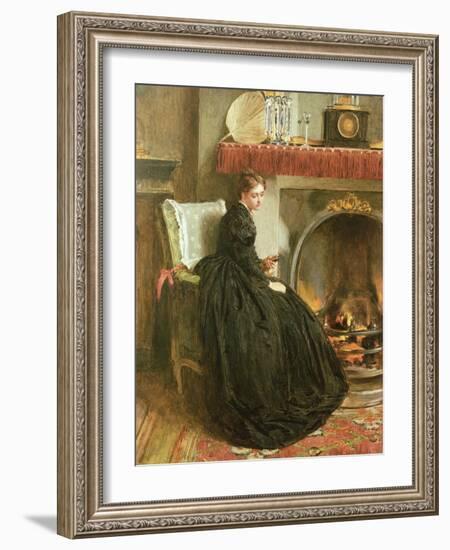 Lost in Thought, 1864-Marcus Stone-Framed Giclee Print