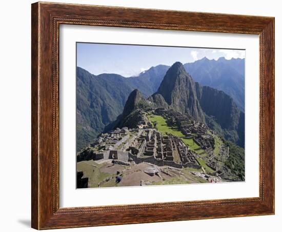 Lost Inca City of Machu Picchu, Intipunku, Peru-Diane Johnson-Framed Photographic Print