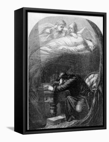 "Lost Lenore" a Painting by E. H. Wehnert Depicting a Scene from Edgar Allan Poe's "The Raven"-null-Framed Premier Image Canvas