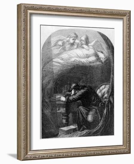 "Lost Lenore" a Painting by E. H. Wehnert Depicting a Scene from Edgar Allan Poe's "The Raven"-null-Framed Photographic Print