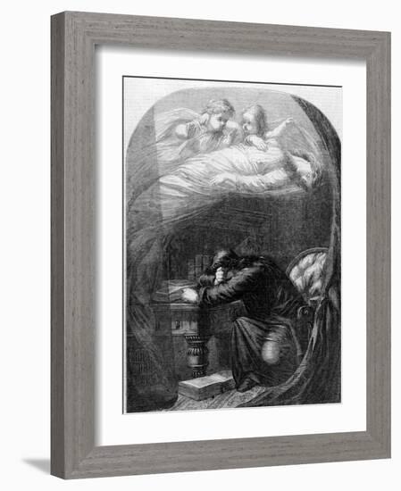 "Lost Lenore" a Painting by E. H. Wehnert Depicting a Scene from Edgar Allan Poe's "The Raven"-null-Framed Photographic Print