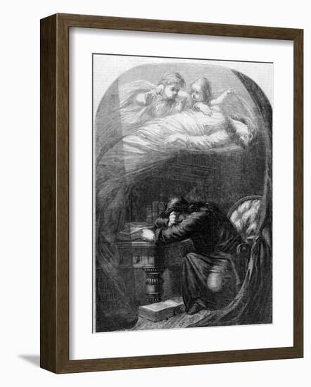 "Lost Lenore" a Painting by E. H. Wehnert Depicting a Scene from Edgar Allan Poe's "The Raven"-null-Framed Photographic Print