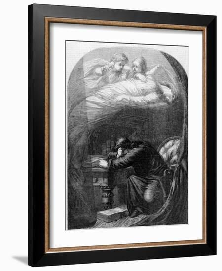 "Lost Lenore" a Painting by E. H. Wehnert Depicting a Scene from Edgar Allan Poe's "The Raven"-null-Framed Photographic Print