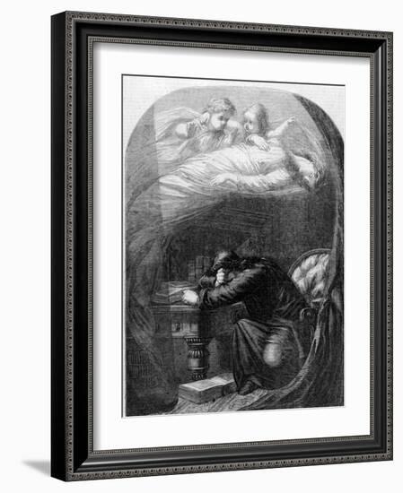 "Lost Lenore" a Painting by E. H. Wehnert Depicting a Scene from Edgar Allan Poe's "The Raven"-null-Framed Photographic Print
