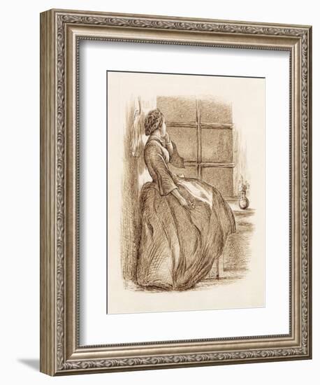 Lost Love, C.1859 (Pen and Ink)-John Everett Millais-Framed Premium Giclee Print