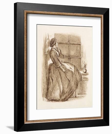 Lost Love, C.1859 (Pen and Ink)-John Everett Millais-Framed Premium Giclee Print