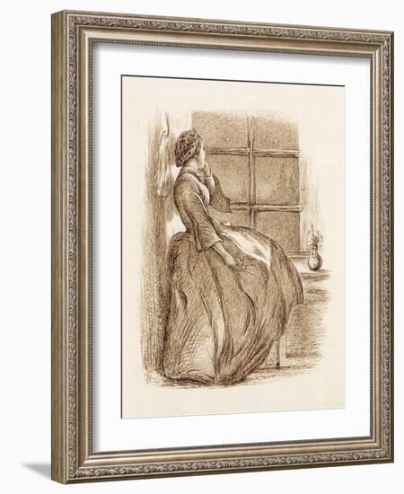 Lost Love, C.1859 (Pen and Ink)-John Everett Millais-Framed Giclee Print