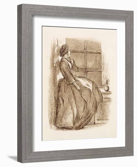 Lost Love, C.1859 (Pen and Ink)-John Everett Millais-Framed Giclee Print