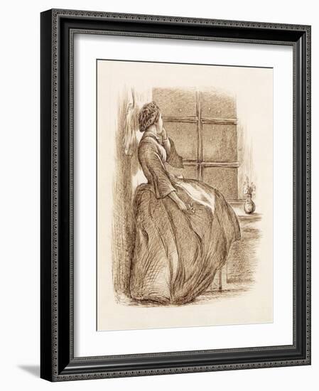 Lost Love, C.1859 (Pen and Ink)-John Everett Millais-Framed Giclee Print