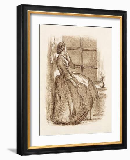 Lost Love, C.1859 (Pen and Ink)-John Everett Millais-Framed Giclee Print