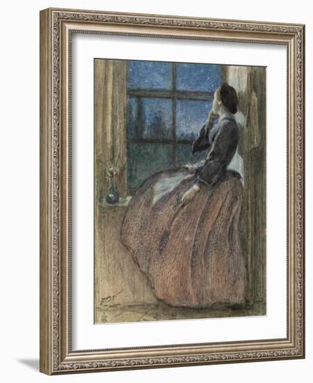 Lost Love-John Everett Millais-Framed Art Print