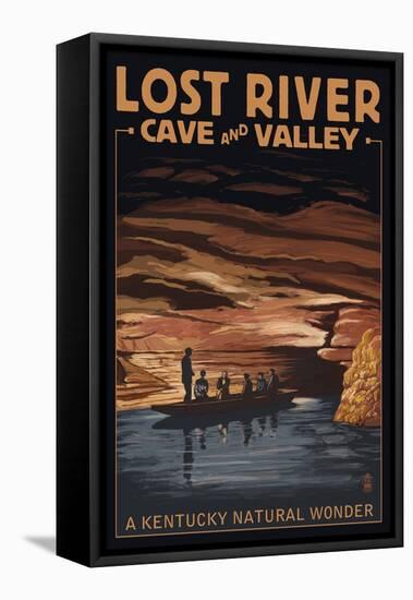 Lost River Cave and Valley - A Kentucky Natural Wonder-Lantern Press-Framed Stretched Canvas