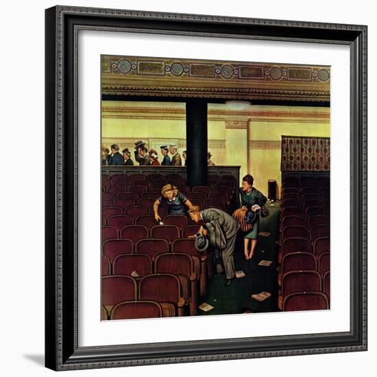 "Lost Shoe," December 14, 1946-Stevan Dohanos-Framed Giclee Print