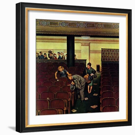 "Lost Shoe," December 14, 1946-Stevan Dohanos-Framed Giclee Print