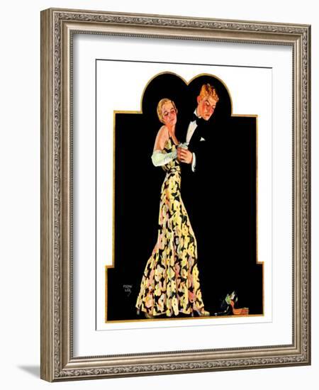 "Lost Suspender,"April 23, 1932-Frank Lea-Framed Giclee Print