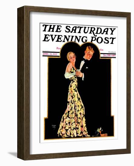 "Lost Suspender," Saturday Evening Post Cover, April 23, 1932-Frank Lea-Framed Giclee Print