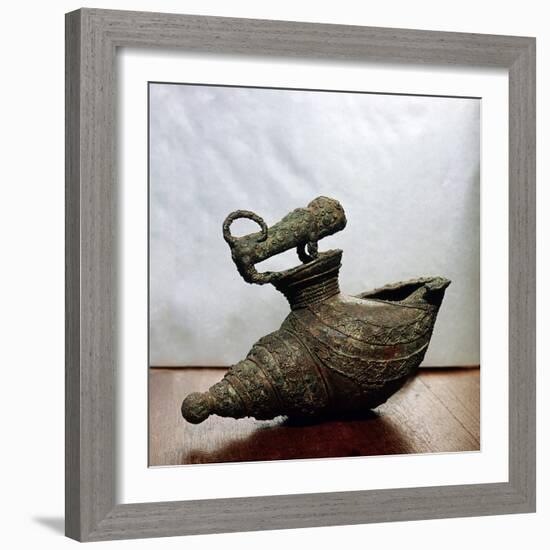 Lost wax cast bronze vessel, Igbo Ukwu, eastern Nigeria, 9th century-Werner Forman-Framed Photographic Print