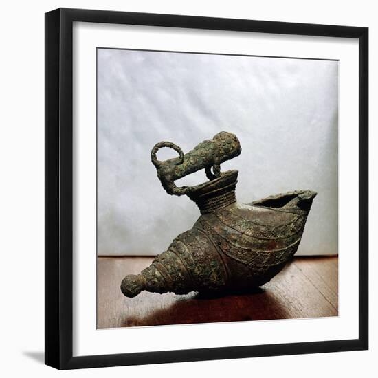 Lost wax cast bronze vessel, Igbo Ukwu, eastern Nigeria, 9th century-Werner Forman-Framed Photographic Print