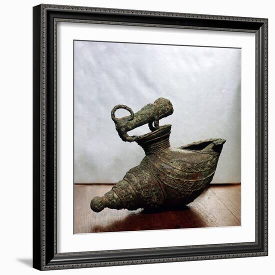 Lost wax cast bronze vessel, Igbo Ukwu, eastern Nigeria, 9th century-Werner Forman-Framed Photographic Print