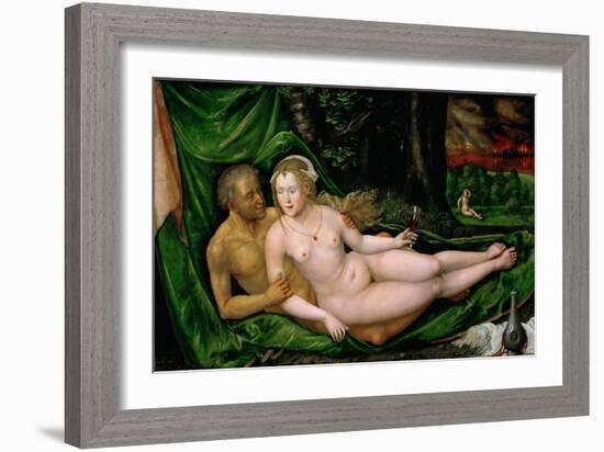 Lot and His Daughters, 1537-Albrecht Altdorfer-Framed Giclee Print