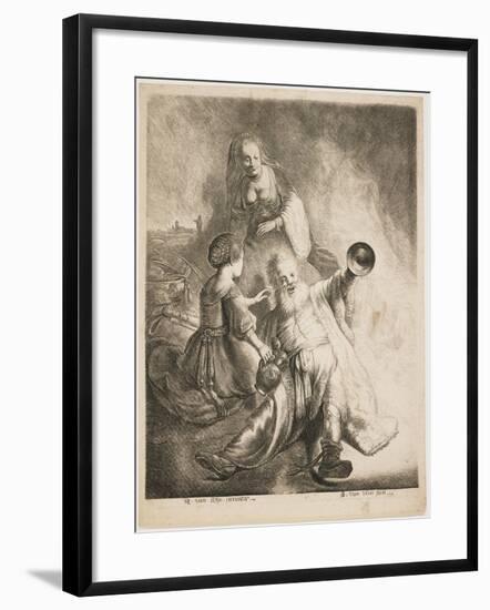 Lot and His Daughters, 1631-Jan Georg van Vliet-Framed Giclee Print