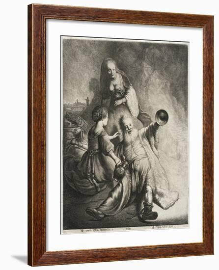 Lot and His Daughters, 1631-Jan Georg van Vliet-Framed Giclee Print