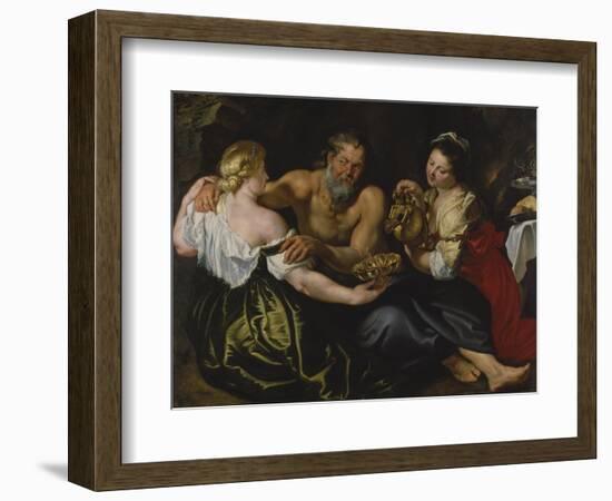 Lot and His Daughters, C. 1610-11-Peter Paul Rubens-Framed Giclee Print