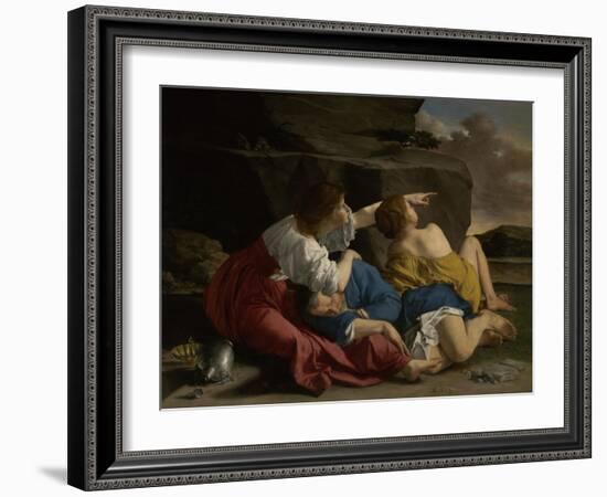 Lot and His Daughters, c.1622-Orazio Gentileschi-Framed Giclee Print