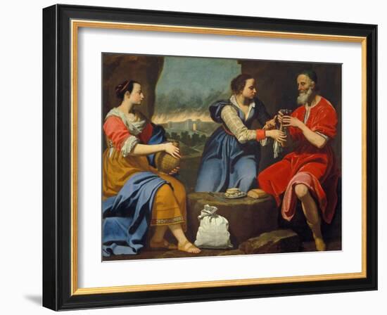 Lot and His Daughters-Lorenzo Lippi-Framed Giclee Print