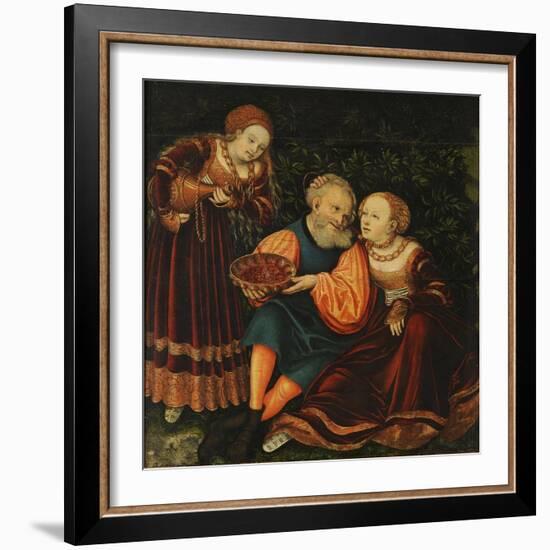 Lot and His Daughters-Lucas Cranach the Elder-Framed Giclee Print